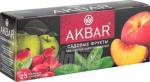 AKBAR Садовые фрукты черный чай, 25 пак.