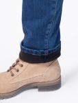 Джинсы slim-fit НА ФЛИСЕ из супер-эластичного денима с легким эффектом потертости