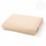 Полотенце вафельное банное Бежевое
