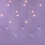 СНОУ БУМ Гирлянда эл. бахрома, 96LED, 3x0.5x0,7м, шампань, пост.свечение, ПВХ прозрач, коннект, 220В