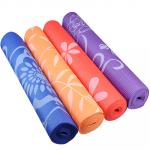 SILAPRO Коврик для йоги и фитнеса 61х173х0,4см, ПВХ, 4 цвета