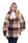 Куртка ECO-BOHO клетка КОРИЧНЕВЫЙ