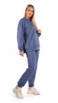 *Костюм женский футер 3-х нитка петля пенье "Севара" индиго
