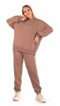 *Костюм женский футер 3-х нитка петля пенье "Севара" кофе