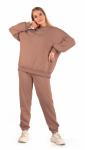*Костюм женский футер 3-х нитка петля пенье "Севара" кофе