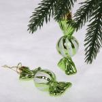 *Ёлочные игрушки "Таинственное очарование" Конфетки 8 см (набор 2шт), салатовый