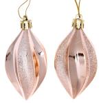 *Ёлочные игрушки "Таинственное очарование" Капля 8 см (набор 2шт), белый