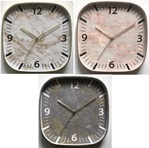 LADECOR CHRONO Часы настенные, 29,1х29,1х4,1см, пластик, 3 цвета