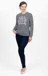 Кофта с длинным рукавом, принт (605-1)