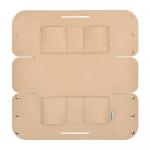 QWERTY Органайзер для хранения из фетра, 28*13*16,5 см, 6л,  цвет бежевый /24/6