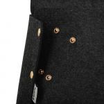 QWERTY Органайзер для дивана/кресла из фетра, 32*6*80 см, 3,8 л,  цвет темно-серый /24/6