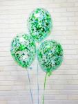 Воздушные шары "Конфетти" green, 10 шт