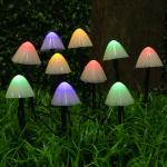 INBLOOM Гирлянда на солн.батарее,  грибы 18 см,  5 м,  10LED*мульти,  8 реж,  IP44,  2V80Ma,  1.2V600mAh