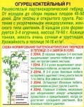 Огурец Коктейльный F1 (раннеспелый.партенокарпический) 10шт цв/п 1/ (А) Россия НОВИНКА 2021