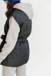 Жилет со стойкой oversize Чёрный