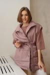 Жилет со стойкой oversize Какао
