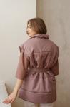 Жилет со стойкой oversize Какао