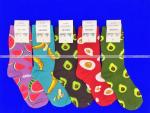 Nice Socks (AMIGOBS) ЦВЕТНЫЕ НОСКИ женские на вешалке арт.1203