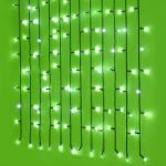 СНОУ БУМ Гирлянда эл.  занавес 2x1, 5м,  272LED*белый,  мерцание. ,  ПВХ прозрач. ,  коннектор,  220В