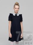 1098Q Платье школьное с коротким рукавом