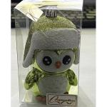 Ёлочная игрушка "Новогодний пингвин" 7*6*11 см, зелёный