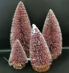 Ёлка декоративная "Сказочное сияние" 15 см, Розовое золото