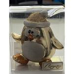 Ёлочная игрушка "Весёлый пингвинёнок" 11*6*11 см, шампань