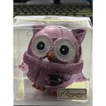 Ёлочная игрушка "Мудрая сова" 10*5*10 см, розовый