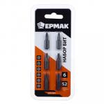 ЕРМАК Биты для шуруповерта, набор 6 предметов, блистер, длина 25 мм, в наборе PH; PZ