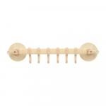 Держатель регулируемый подвесной на присосках, пластик, 6 крючков, 33*7 см, бежевый MARMITON