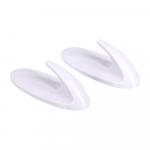 Набор крючков на клеевой основе, не оставляют следов, пластик, 2 шт, 3*8 см, белый MARMITON