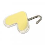 Набор крючков на клеевой основе LOVE, пластик, 4 шт, 6*4 см, белый MARMITON