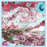 Платок "Звездная ночь"