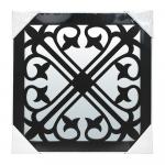 QWERTY Зеркало декоративное "Генуя", 40*40 см, черный /6