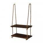 QWERTY Полка на канатах Tivat, 2 яруса, 40*20 см, толщина 1,5 см