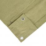 Брезент огнеупорный, 4 _ 2 м, плотность 400 г/м_, люверсы шаг 1 м, зелёный