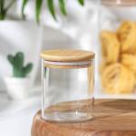 Банка стеклянная для сыпучих продуктов Magistro «Эко», 450 мл, 8,5_10,5 см