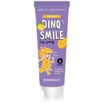 Детская гелевая зубная паста DINO's SMILE c ксилитом и вкусом манго, 60г, Consly