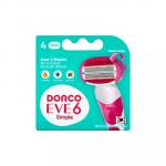 Kассеты для бритья жен. Dorco Eve 6 Simple, 4 шт.