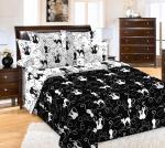 Котофей осн. 1 Чёрн. Перкаль 220 см (Иваново) арт 251